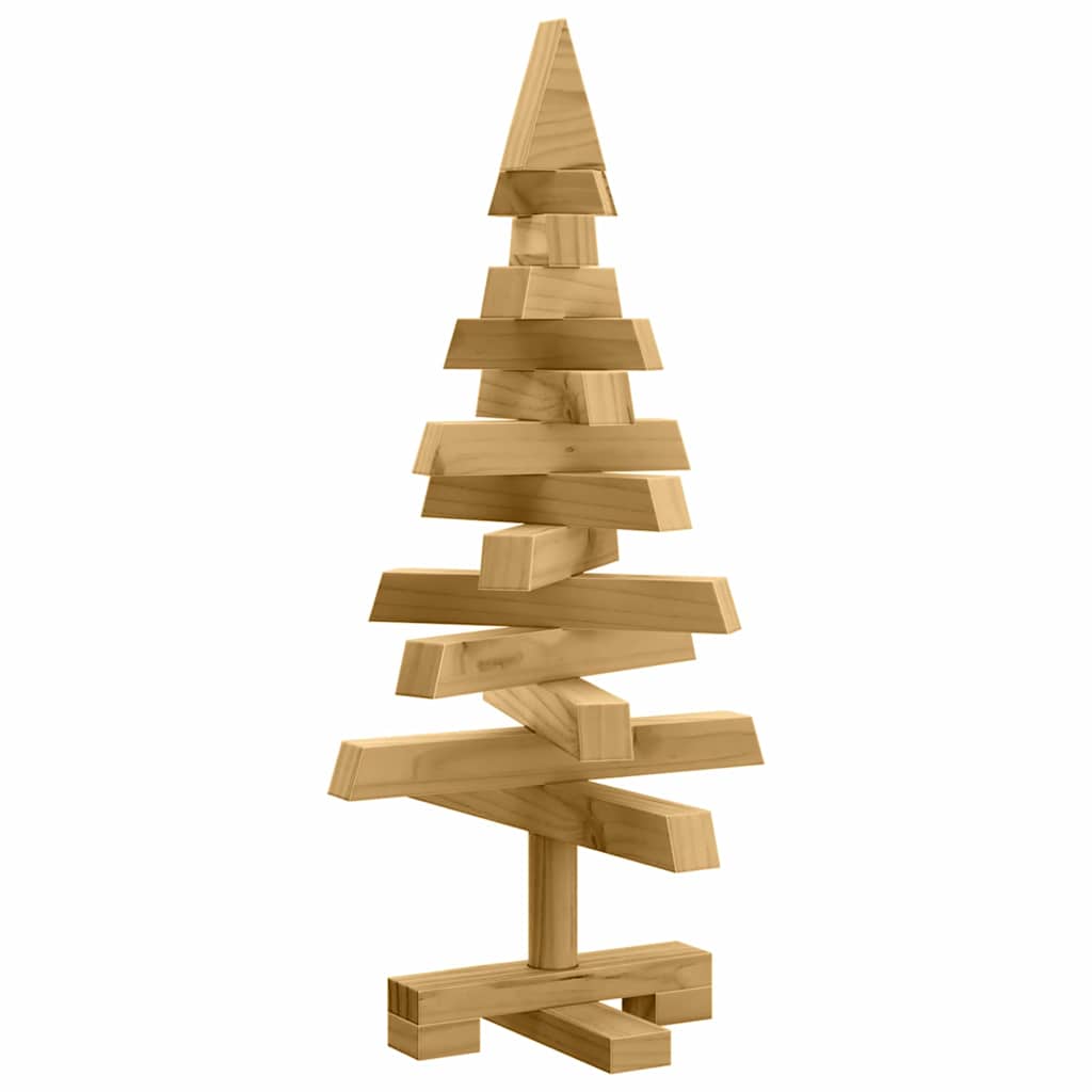 Alberi di Natale Marrone 60 cm Legno di pino massello