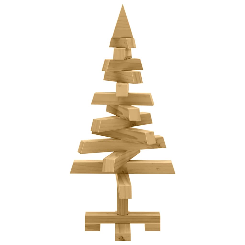 Alberi di Natale Marrone 60 cm Legno di pino massello