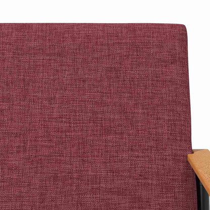 poltrona Rosso Vino 59 x 75 x 78 cm Tessuto