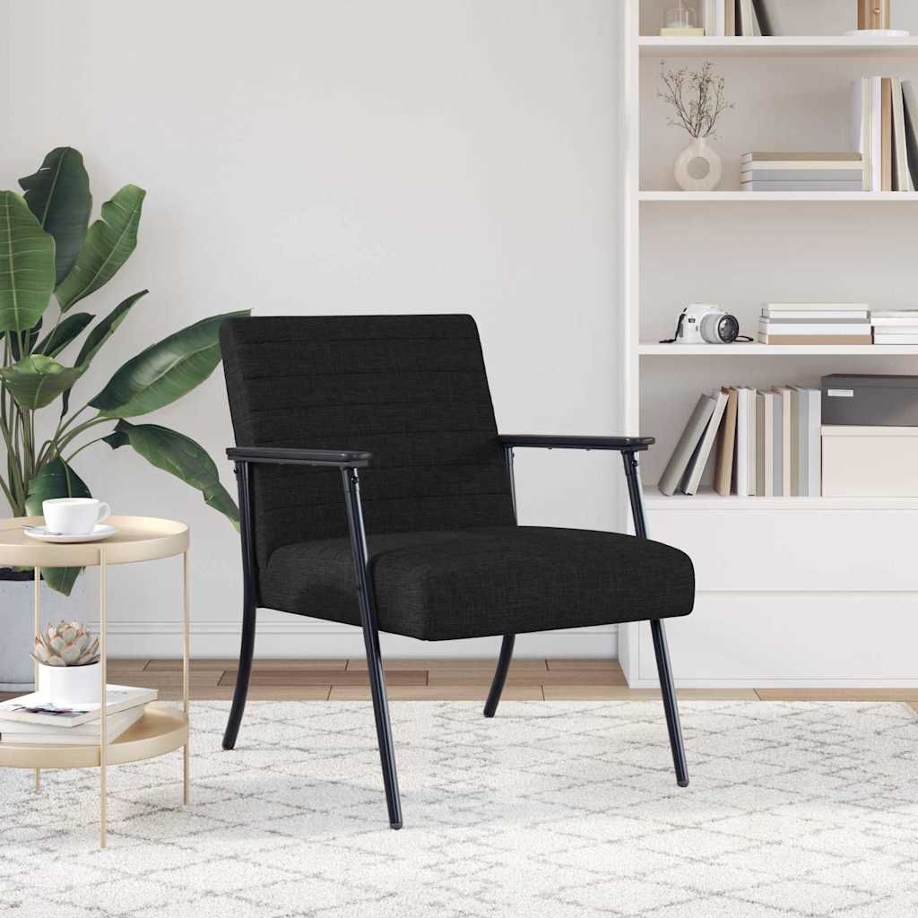poltrona Nero 59 x 75 x 78 cm Tessuto