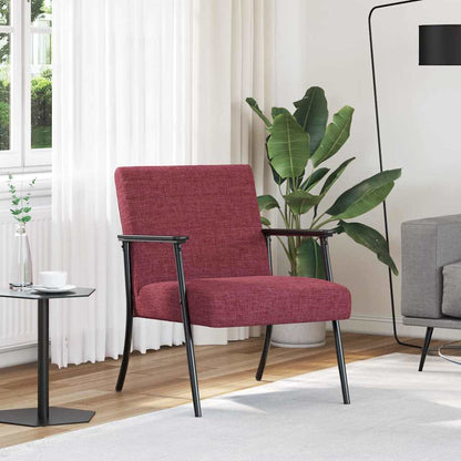 poltrona Rosso Vino 59 x 75 x 78 cm Tessuto