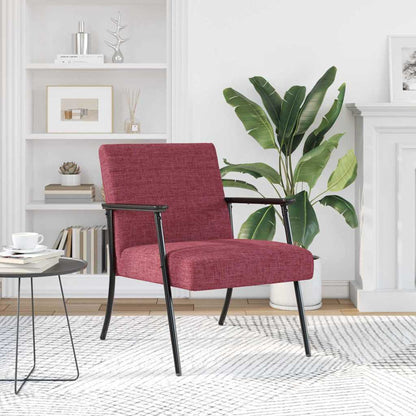 poltrona Rosso Vino 59 x 75 x 78 cm Tessuto