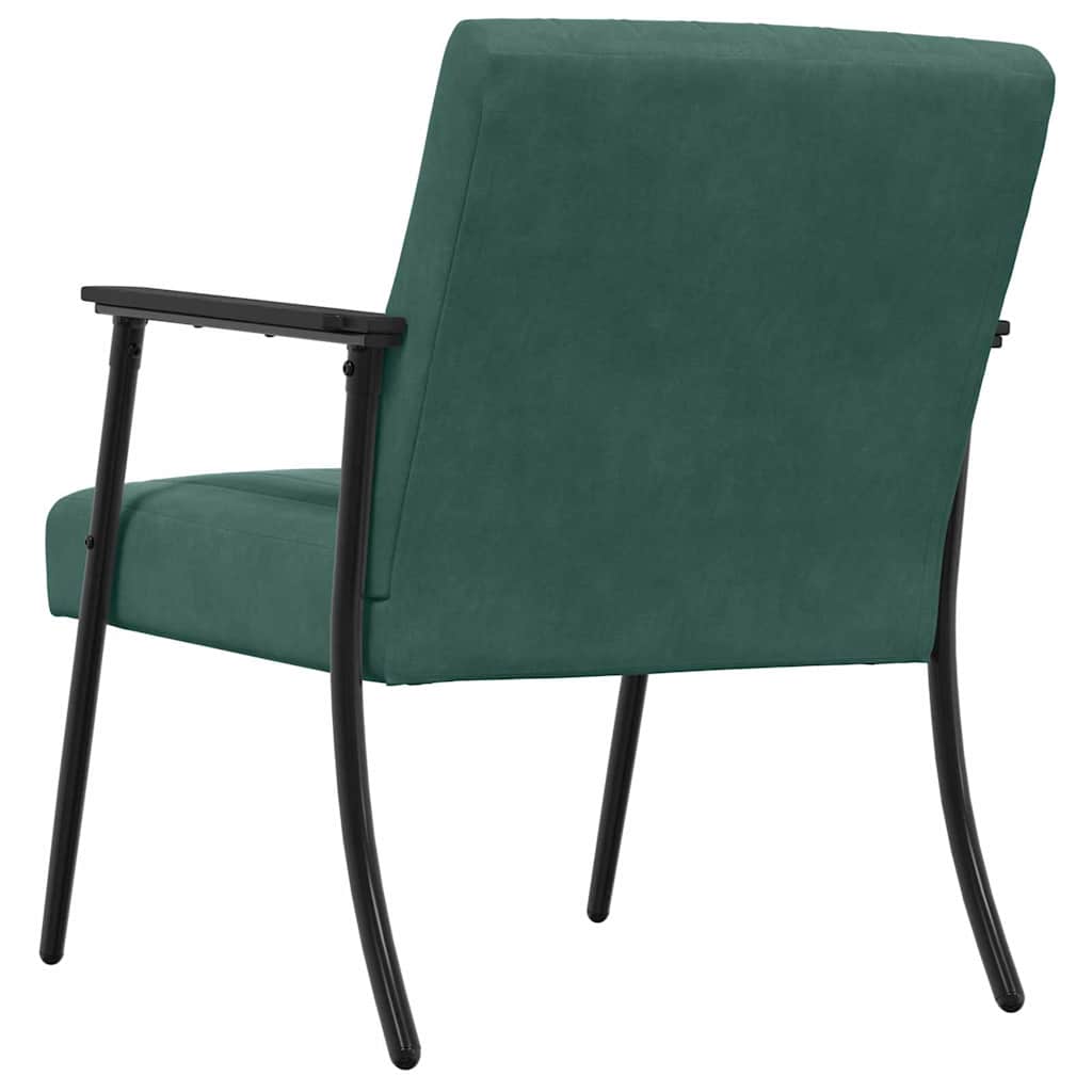 poltrona Verde Scuro 59 x 75 x 78 cm Velluto