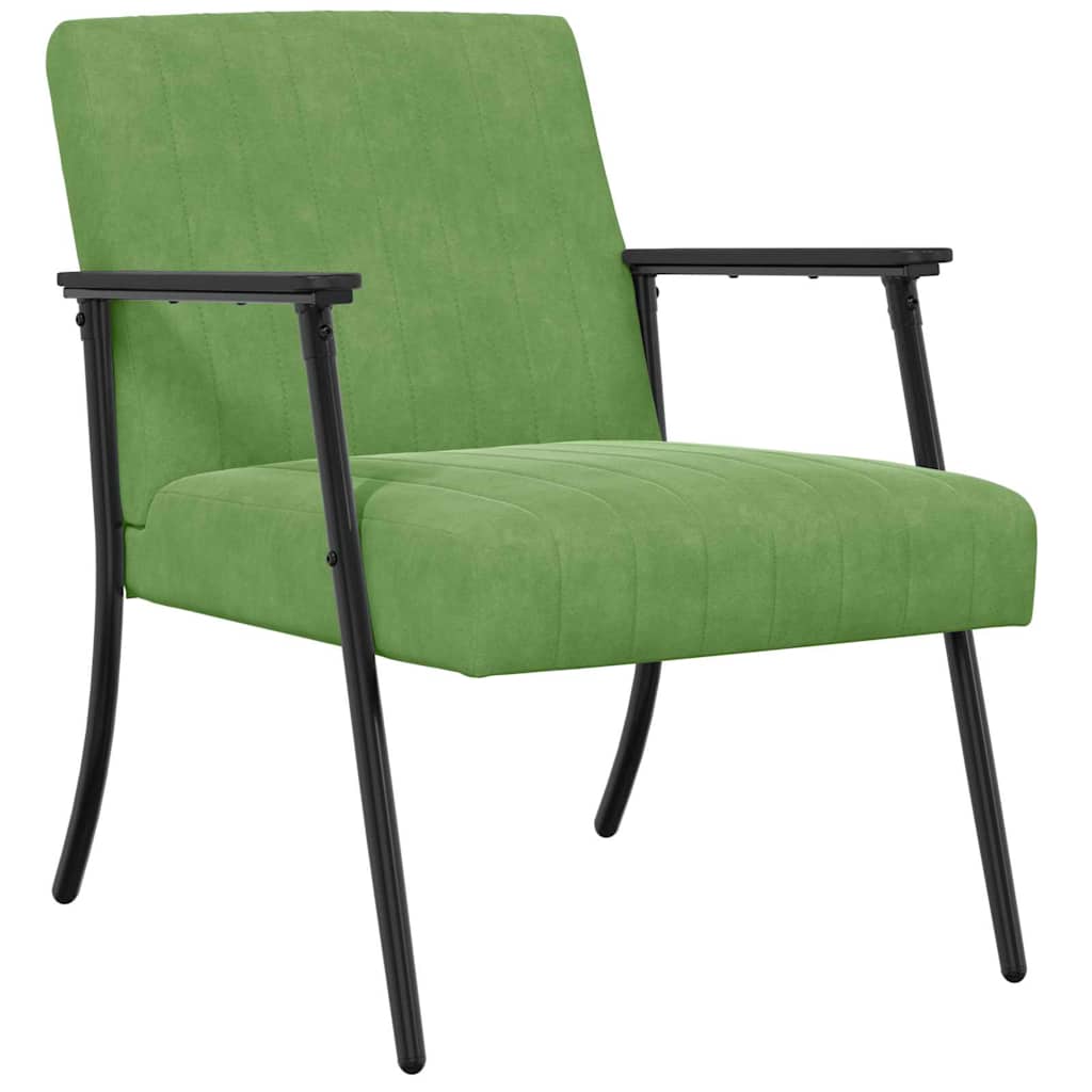 poltrona Verde chiaro 59 x 75 x 78 cm Velluto