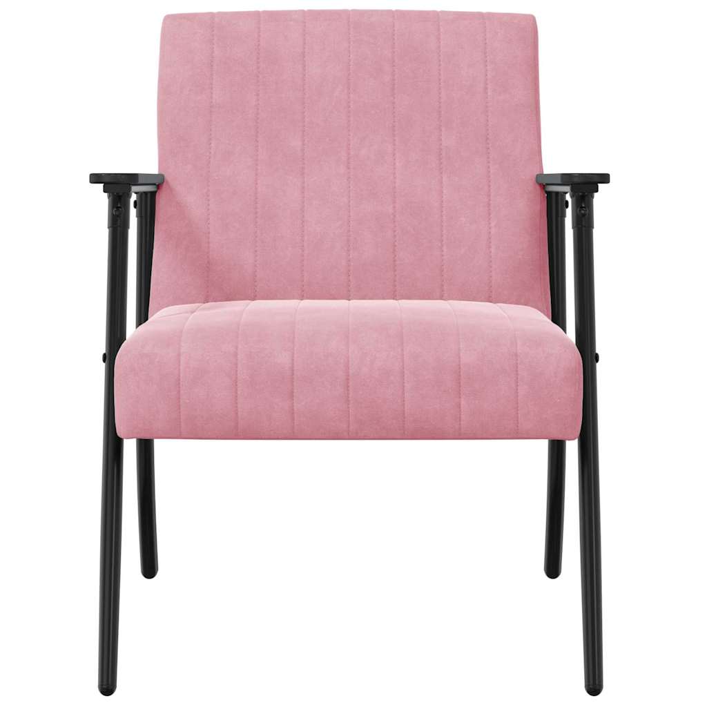 poltrona Rosa 59 x 75 x 78 cm Velluto