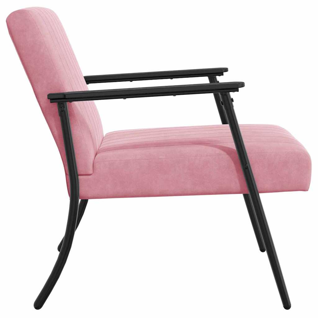 poltrona Rosa 59 x 75 x 78 cm Velluto