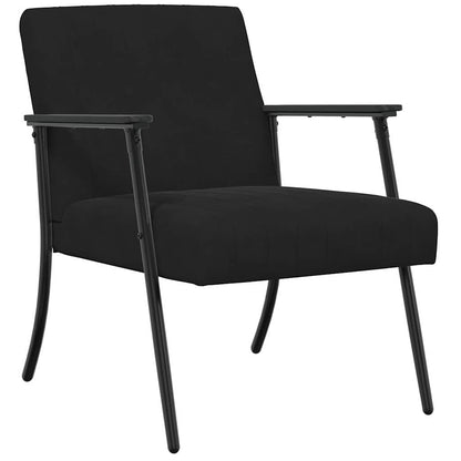 poltrona Nero 59 x 75 x 78 cm Velluto