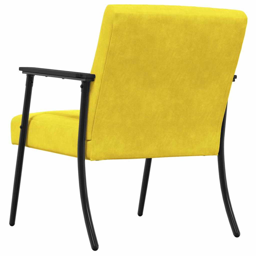 poltrona Giallo 59 x 75 x 78 cm Velluto