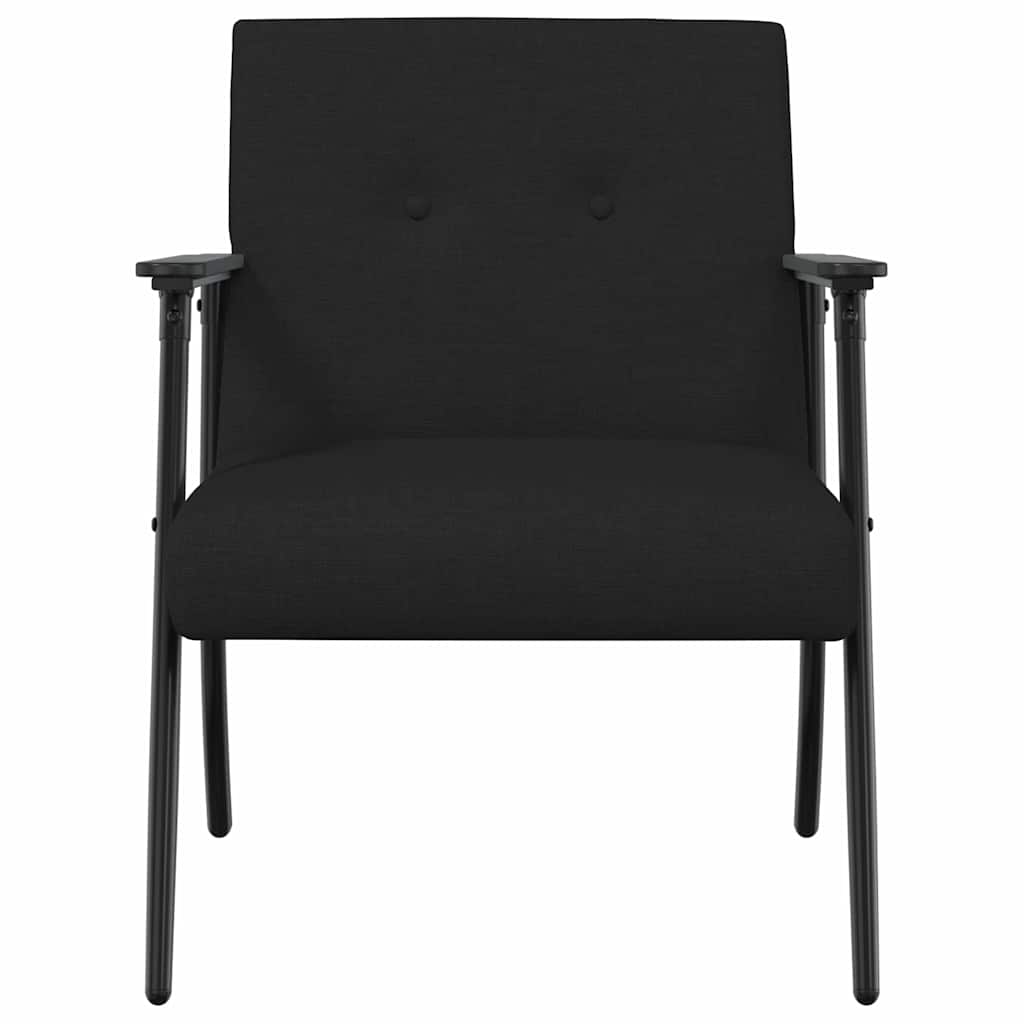 poltrona Nero 59 x 75 x 78 cm Tessuto