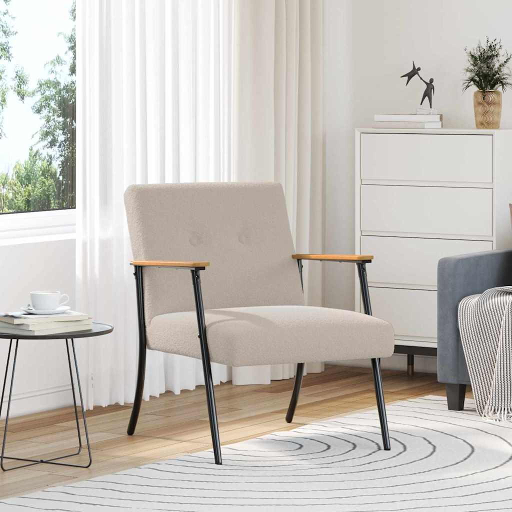 poltrona Grigio chiaro 59 x 75 x 78 cm