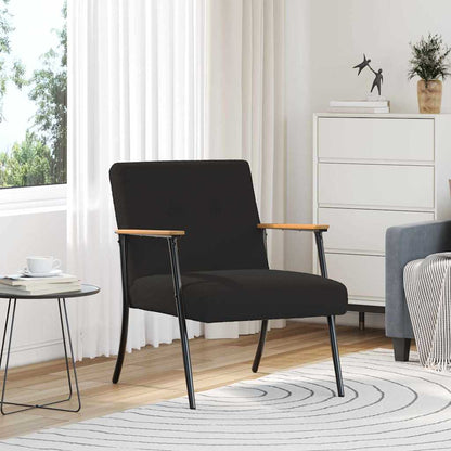 poltrona Nero 59 x 75 x 78 cm Tessuto simile alla lana ricci