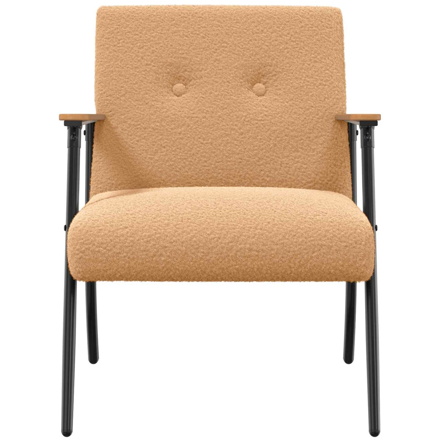 poltrona Beige Tessuto simile alla lana ricci | homemem39