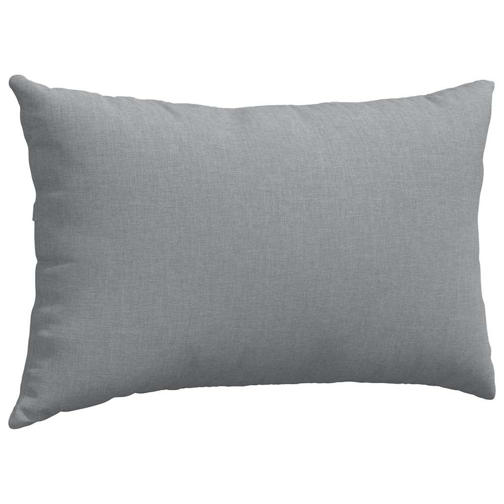 Cuscini da Divano 2 pcs Grigio chiaro 50 x 30 cm Tessuto