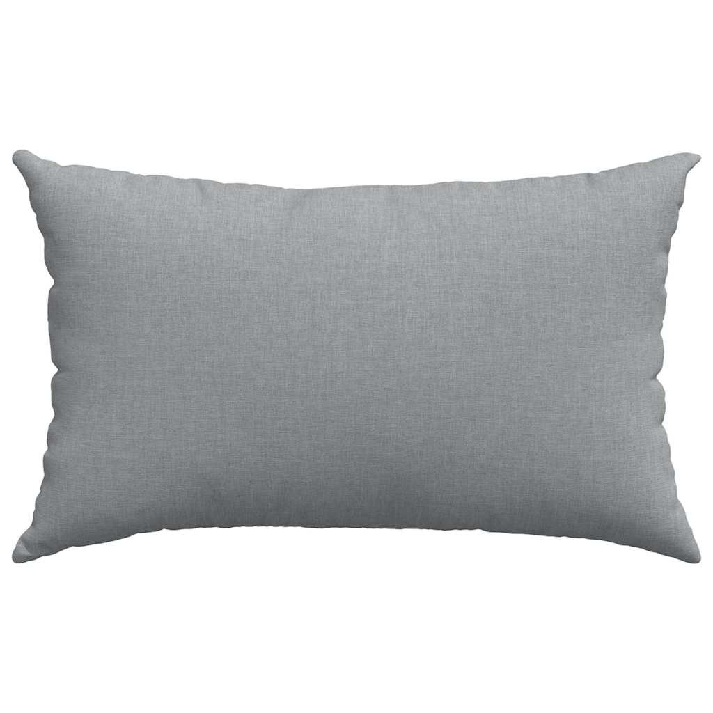Cuscini da Divano 2 pcs Grigio chiaro 50 x 30 cm Tessuto | homemem39