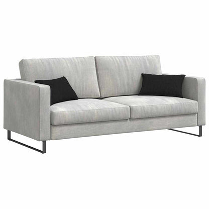 Cuscini da Divano 2 pcs Nero 50 x 30 cm Tessuto | homemem39