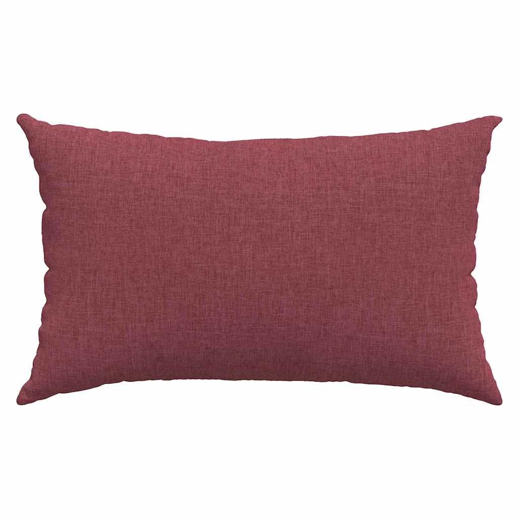 Cuscini da Divano 2 pcs Rosso Vino 50 x 30 cm Tessuto | homemem39