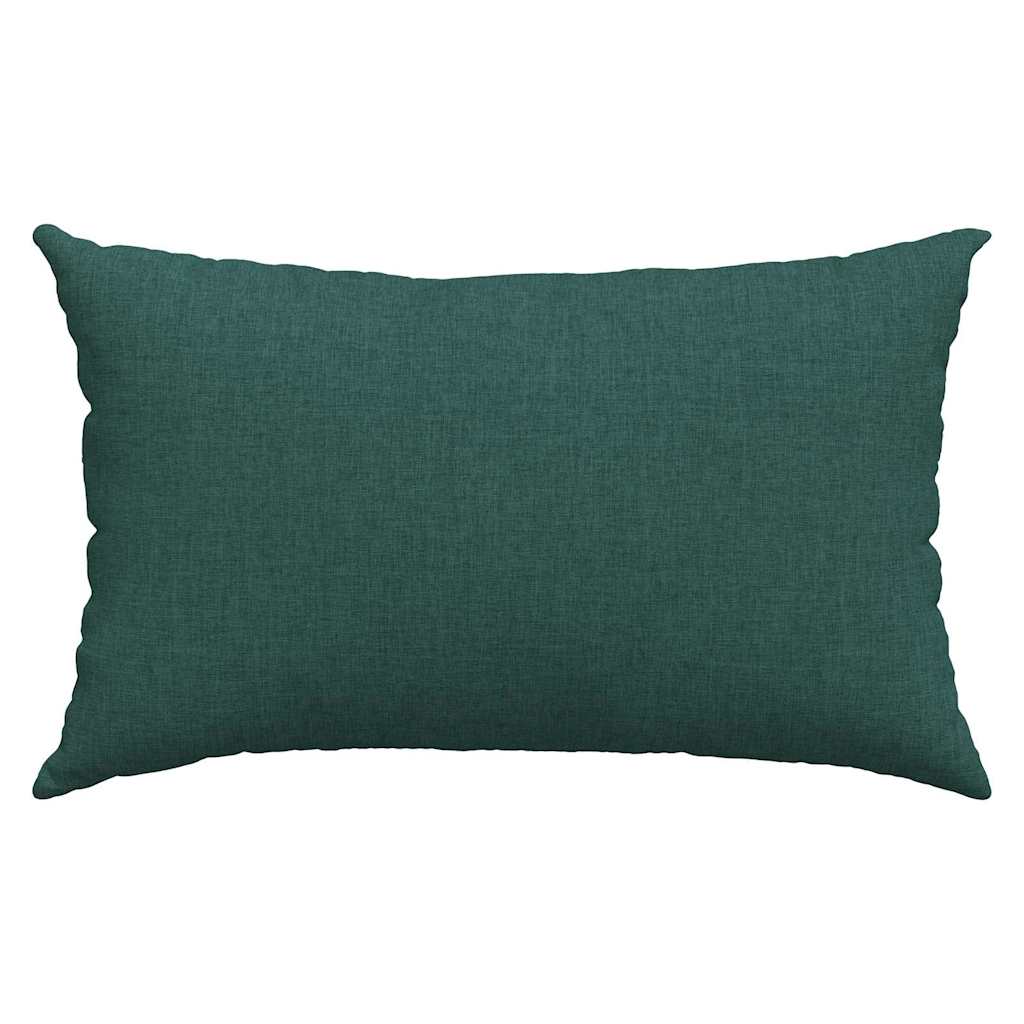 Cuscini da Divano 2 pcs Verde Scuro 50 x 30 cm Tessuto | homemem39