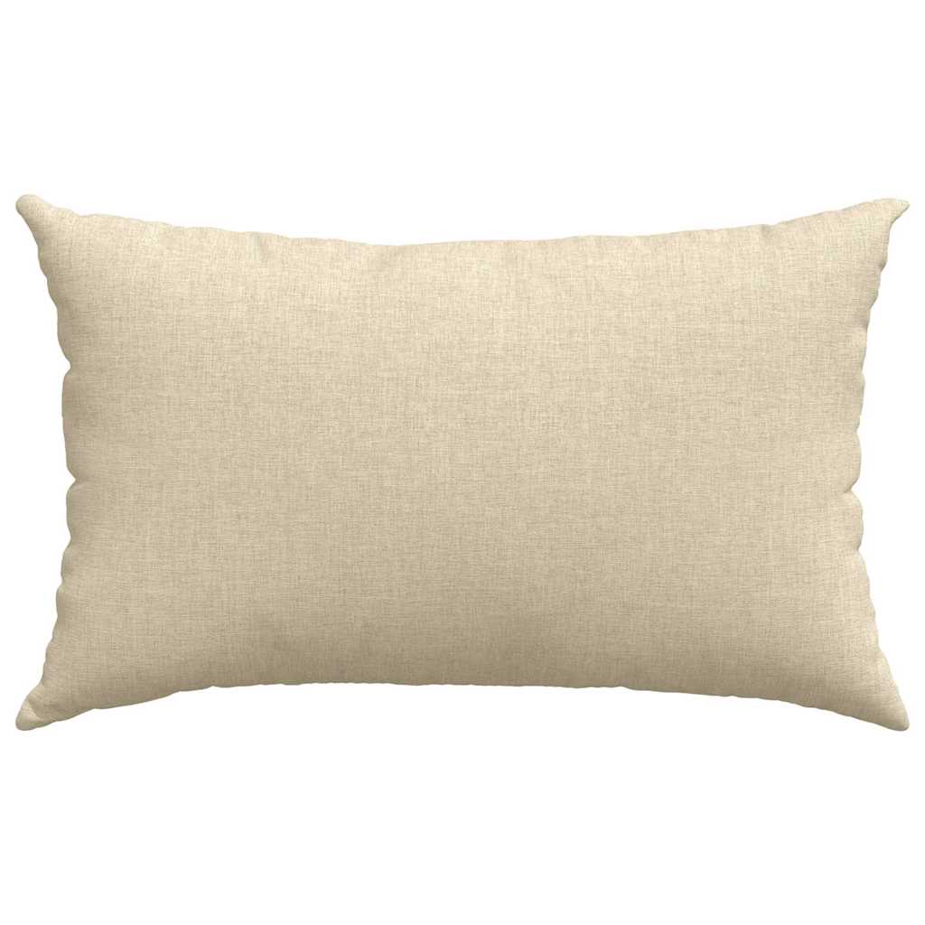 Cuscini da Divano 2 pcs Crema 50 x 30 cm Tessuto | homemem39