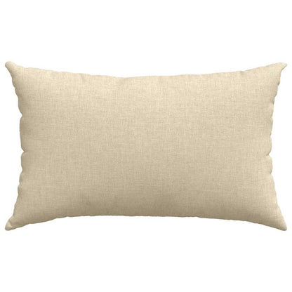 Cuscini da Divano 2 pcs Crema 50 x 30 cm Tessuto