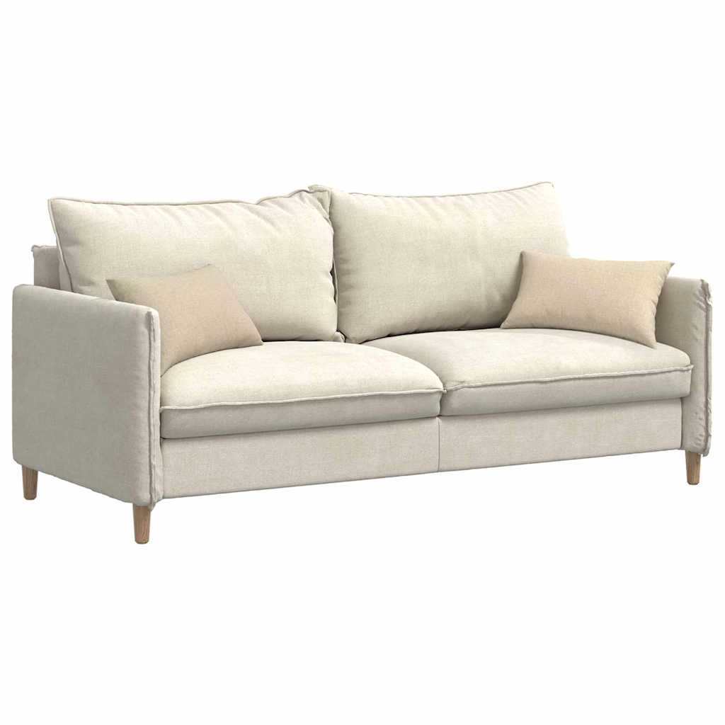 Cuscini da Divano 2 pcs Crema 50 x 30 cm Tessuto | homemem39