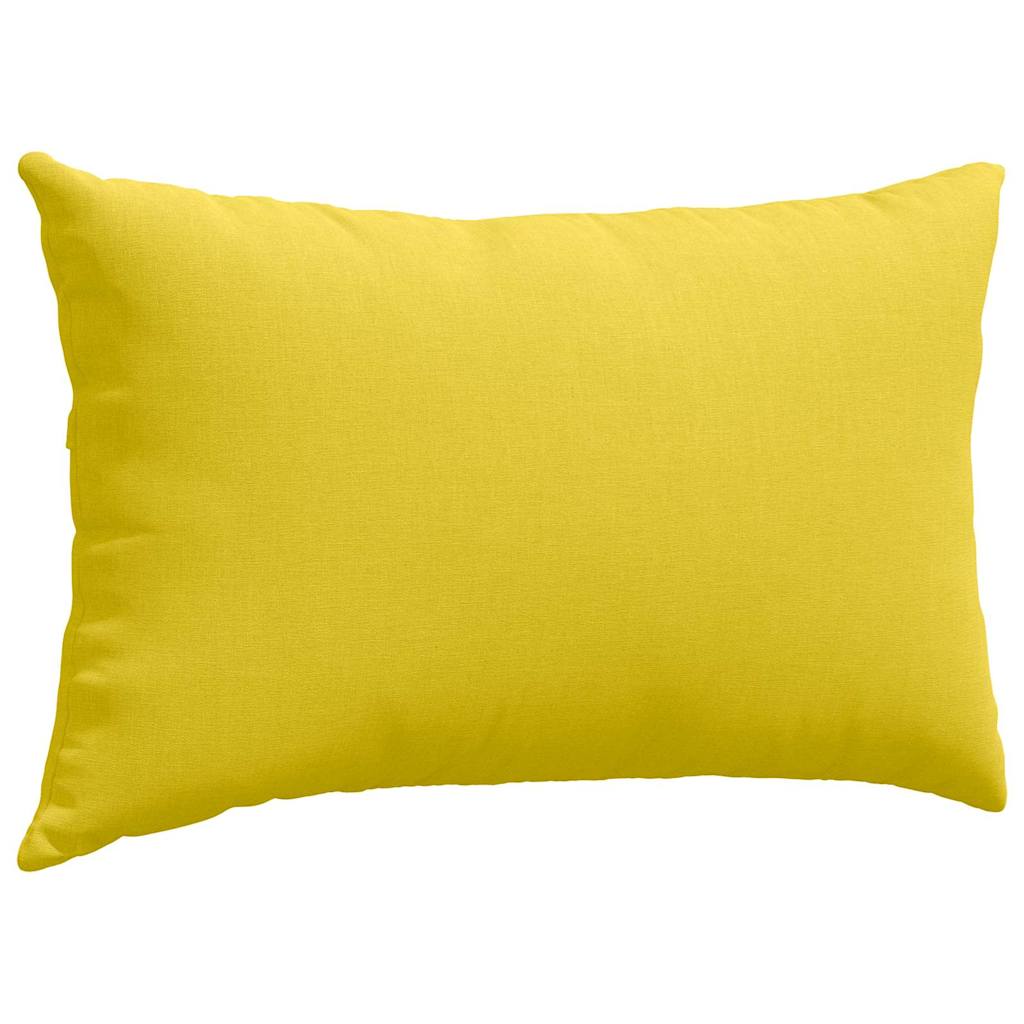 Cuscini da Divano 2 pcs Giallo Chiaro 50 x 30 cm Tessuto | homemem39