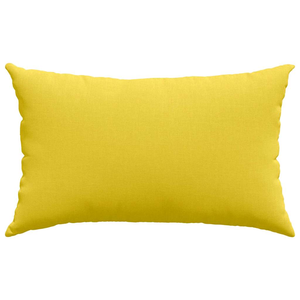 Cuscini da Divano 2 pcs Giallo Chiaro 50 x 30 cm Tessuto | homemem39