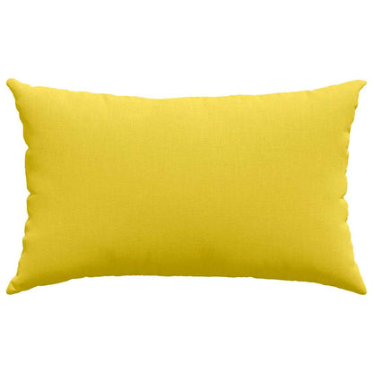 Cuscini da Divano 2 pcs Giallo Chiaro 50 x 30 cm Tessuto | homemem39