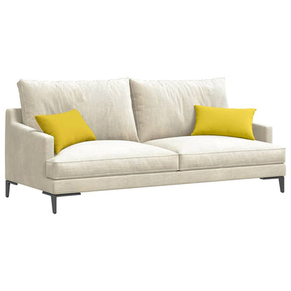 Cuscini da Divano 2 pcs Giallo Chiaro 50 x 30 cm Tessuto | homemem39
