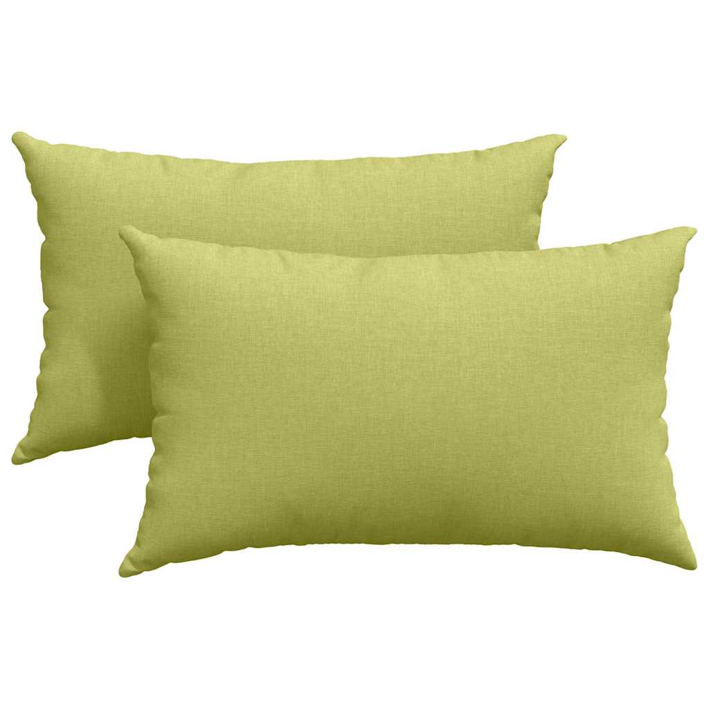 Cuscini da Divano 2 pcs Verde chiaro 50 x 30 cm Tessuto | homemem39