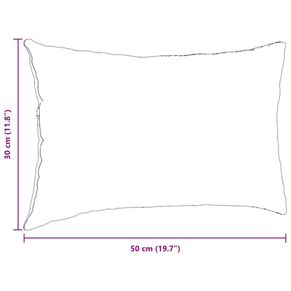 Cuscini da Divano 2 pcs Rosso 50 x 30 cm Tessuto