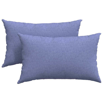 Cuscini da Divano 2 pcs Blu jeans 50 x 30 cm Tessuto | homemem39