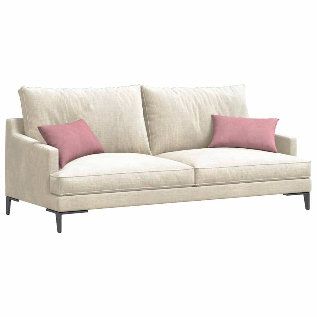 Cuscini da Divano 2 pcs Rosa 50 x 30 cm Tessuto in Cords | homemem39