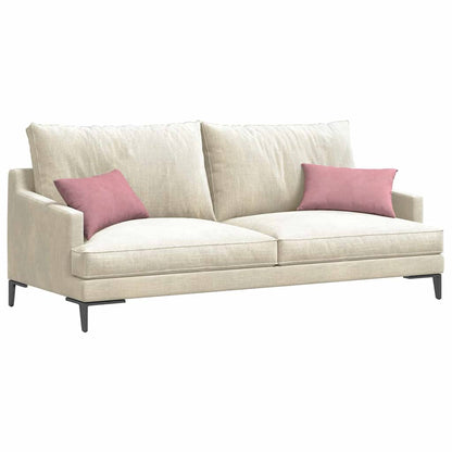 Cuscini da Divano 2 pcs Rosa 50 x 30 cm Tessuto in Cords
