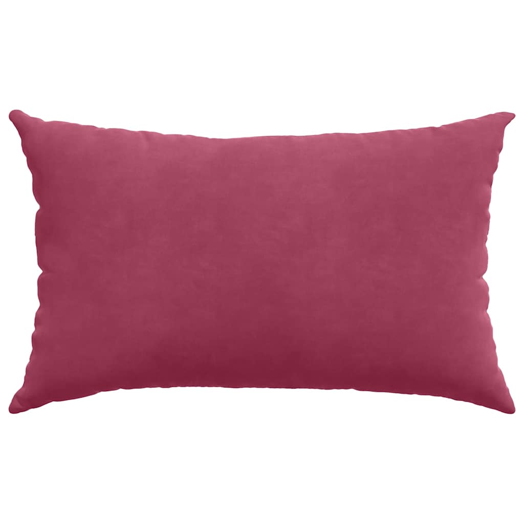 Cuscini da Divano 2 pcs Rosso vino 50 x 30 cm Tessuto in Cords | homemem39