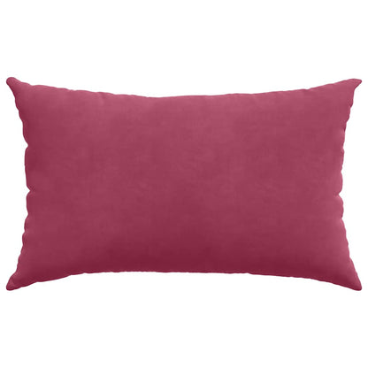 Cuscini da Divano 2 pcs Rosso vino 50 x 30 cm Tessuto in Cords | homemem39