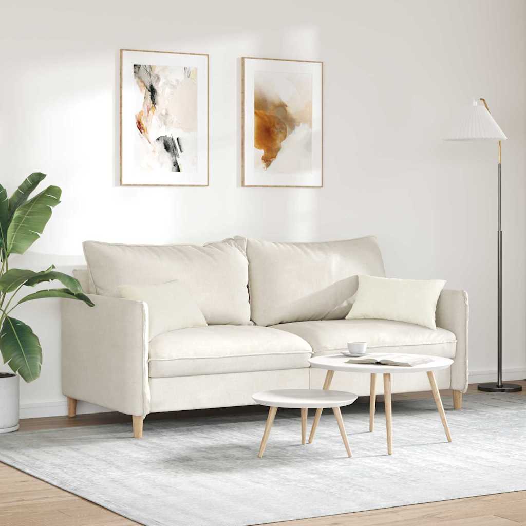 Cuscini da Divano 2 pcs Crema 50 x 30 cm Tessuto in Cords | homemem39