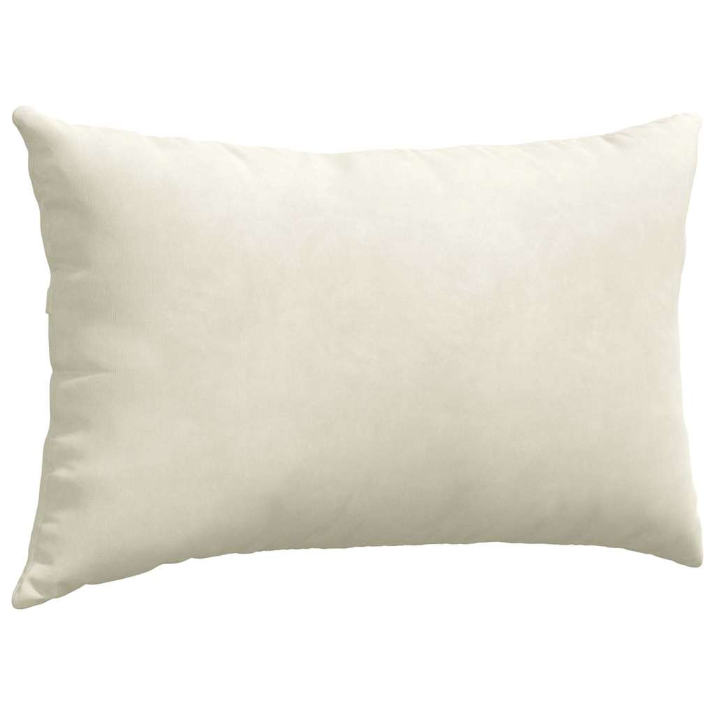 Cuscini da Divano 2 pcs Crema 50 x 30 cm Tessuto in Cords | homemem39
