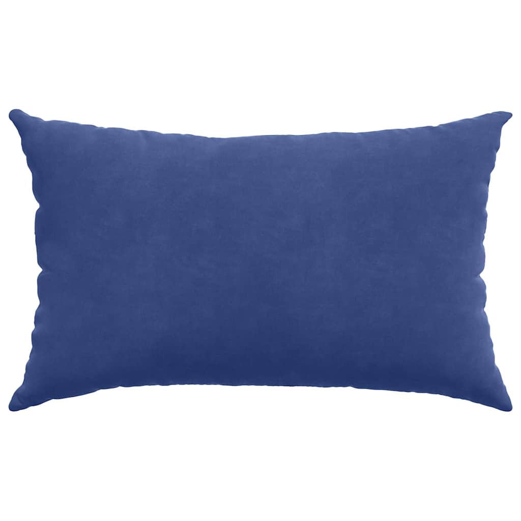 Cuscini da Divano 2 pcs Blu Polizia 50 x 30 cm Tessuto in Cords