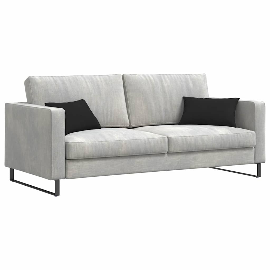 Cuscini da Divano 2 pcs Nero 50 x 30 cm Tessuto | homemem39