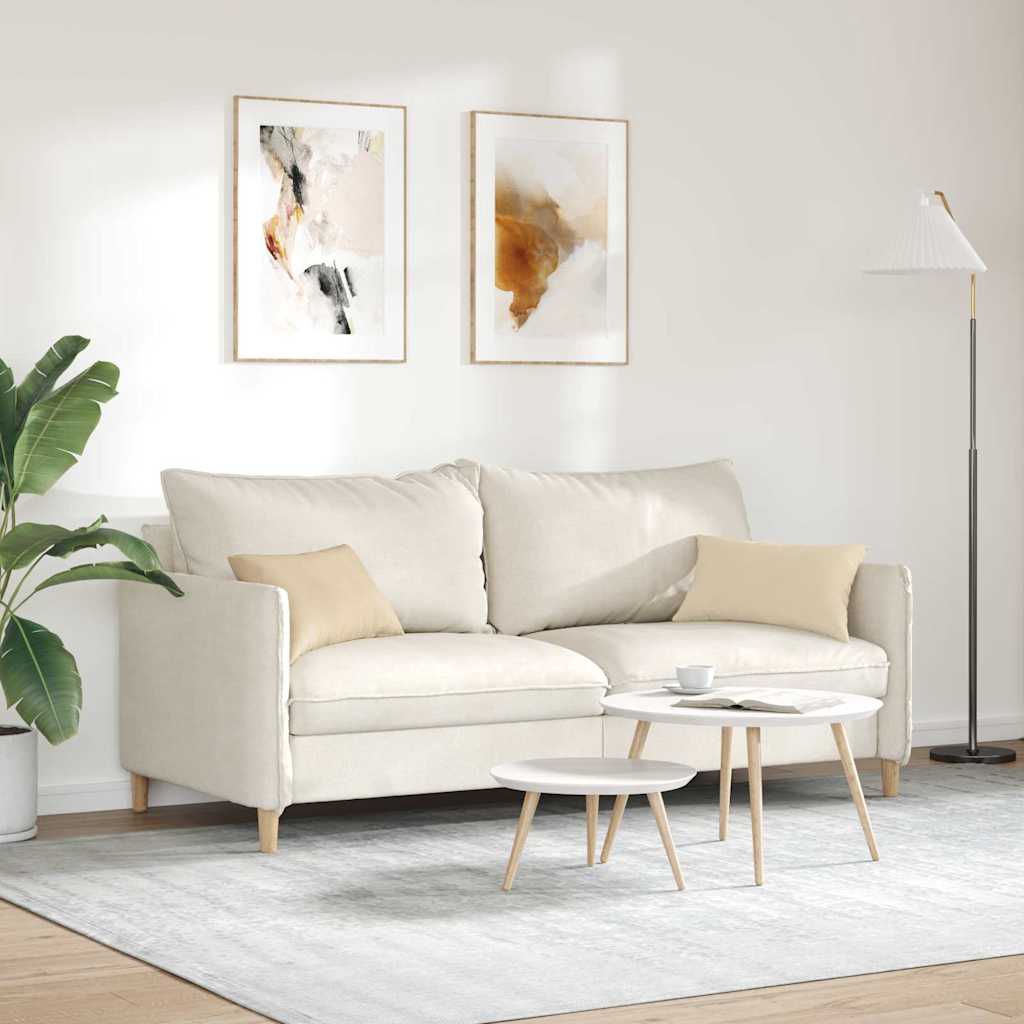 Cuscini da Divano 2 pcs Crema 50 x 30 cm Tessuto | homemem39