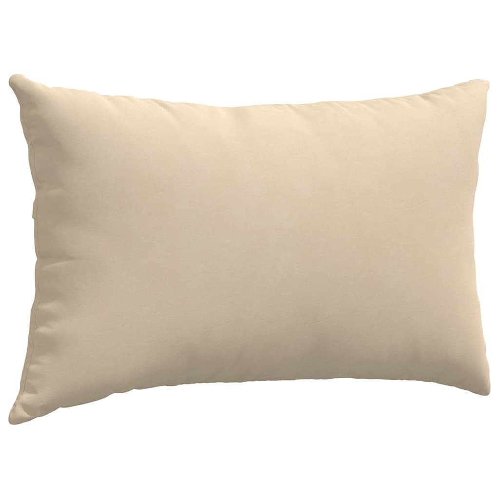 Cuscini da Divano 2 pcs Crema 50 x 30 cm Tessuto | homemem39