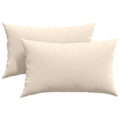 Cuscini da Divano 2 pcs Beige 50 x 30 cm Tessuto | homemem39