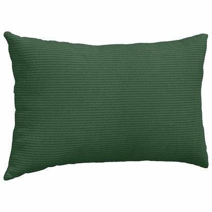 Cuscini da Divano 2 pcs Verde Scuro 50 x 30 cm Tessuto in Cords