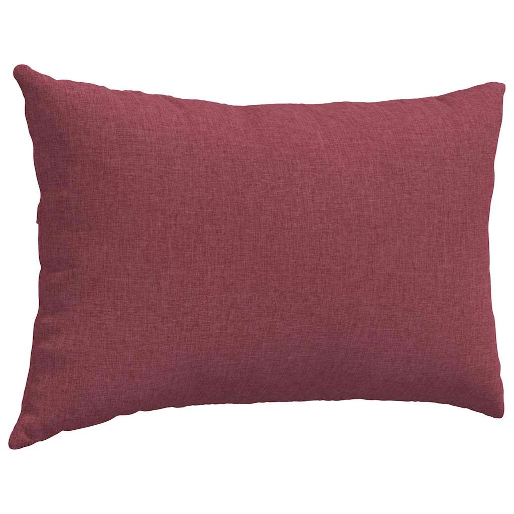 Cuscini da Divano 2 pcs Rosso Vino 60 x 40 cm Tessuto | homemem39