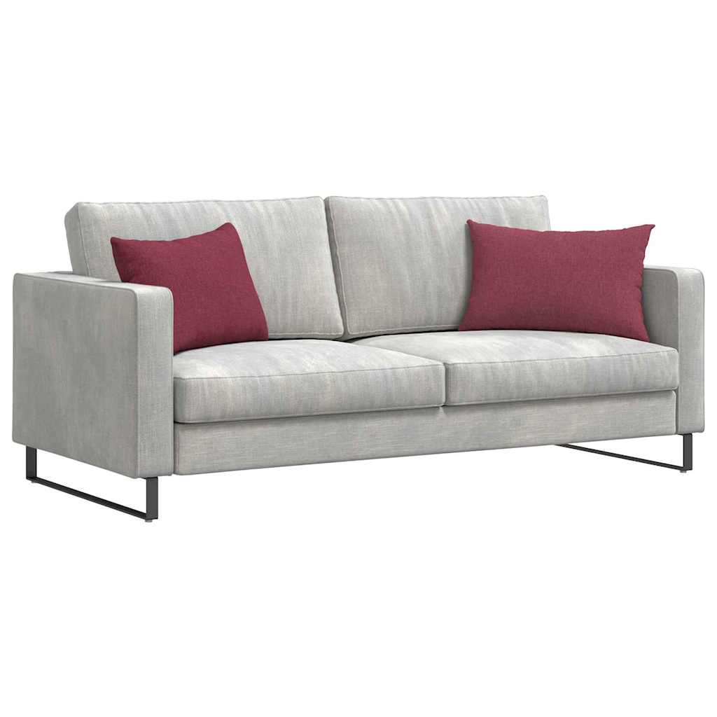 Cuscini da Divano 2 pcs Rosso Vino 60 x 40 cm Tessuto | homemem39