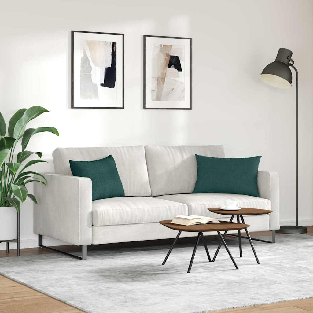 Cuscini da Divano 2 pcs Verde Scuro 60 x 40 cm Tessuto | homemem39