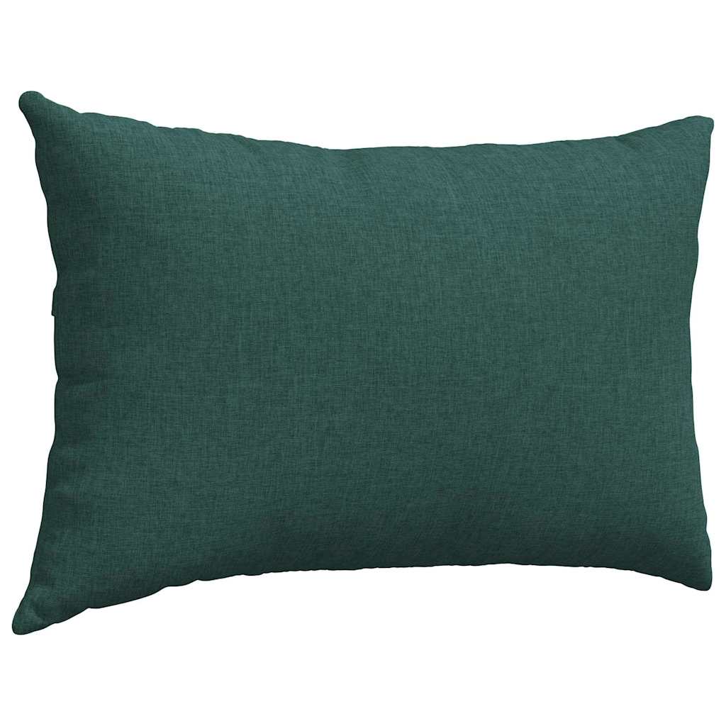 Cuscini da Divano 2 pcs Verde Scuro 60 x 40 cm Tessuto | homemem39