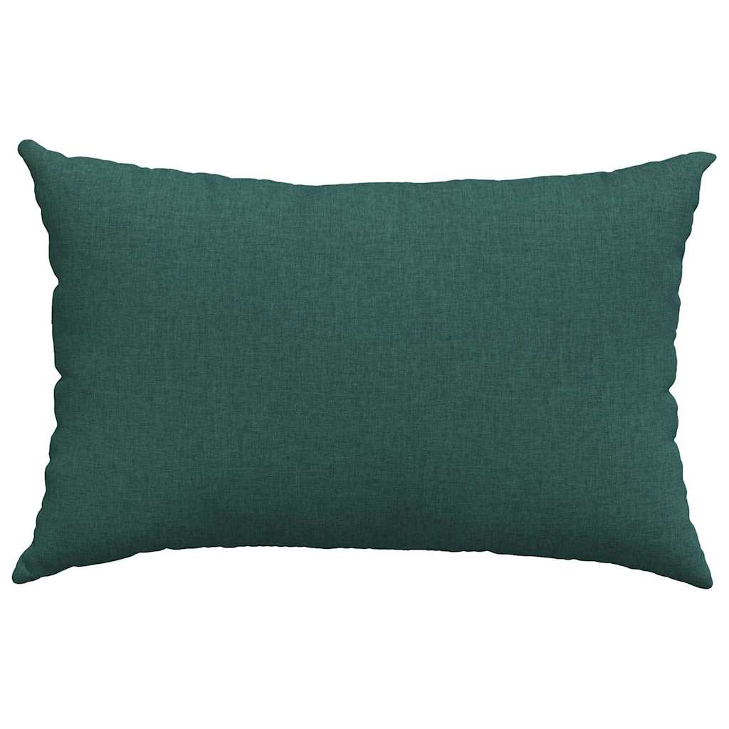 Cuscini da Divano 2 pcs Verde Scuro 60 x 40 cm Tessuto | homemem39