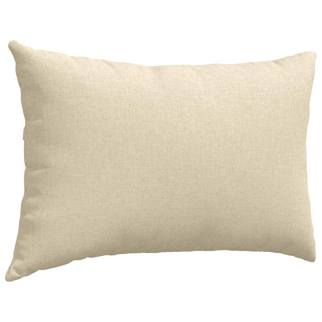 Cuscini da Divano 2 pcs Crema 60 x 40 cm Tessuto | homemem39