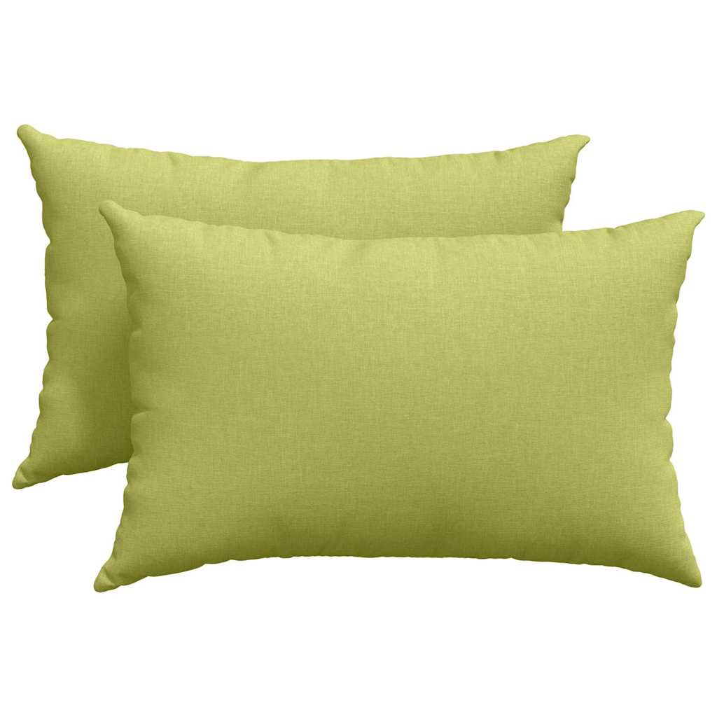 Cuscini da Divano 2 pcs Verde chiaro 60 x 40 cm Tessuto | homemem39